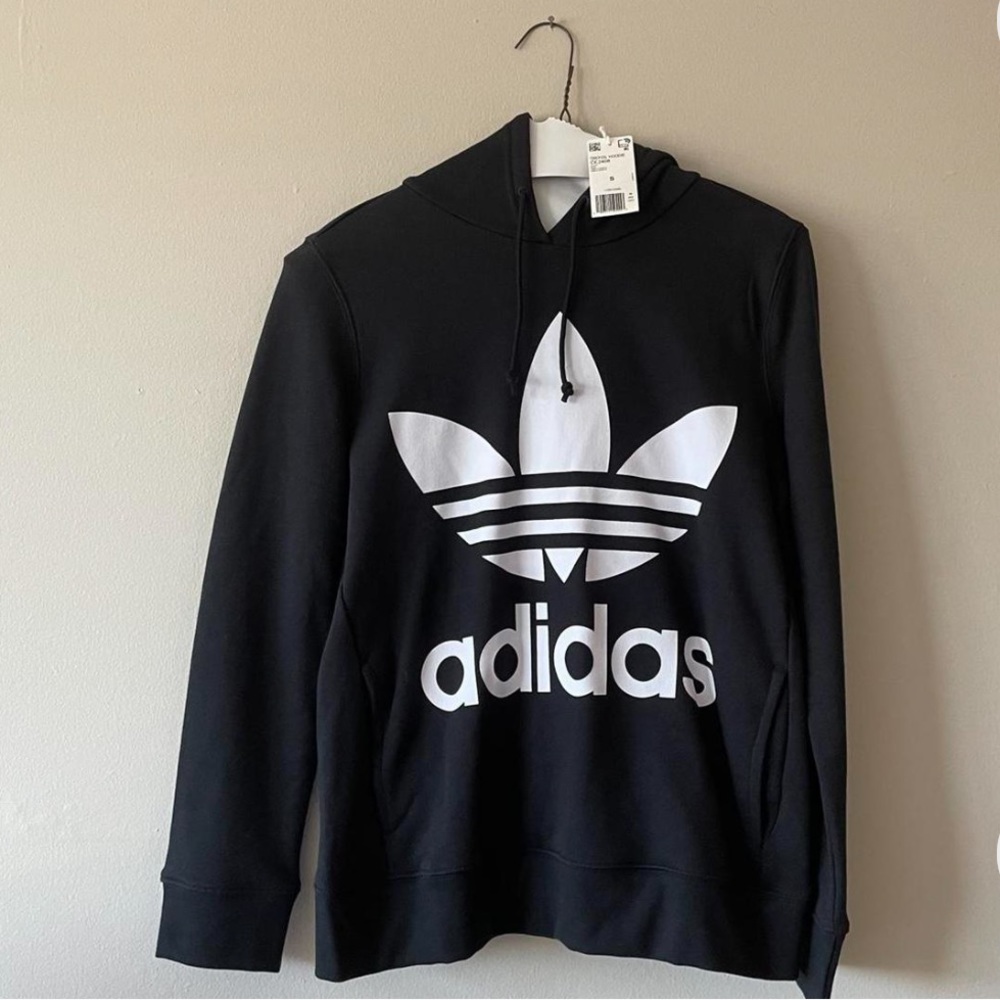 Adidas Trefoil Hoodie in Black, BNWT